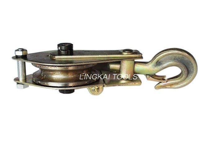 เครื่องมือติดตั้งทาวเวอร์มัดเดี่ยว, บล็อกลูกรอกเหล็กสำหรับการยก / รอก