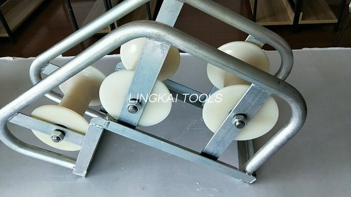SH450J รุ่นลูกกลิ้งสายเคเบิลท่อระบายสังกะสีวัสดุอลูมิเนียมประเภทโค้ง