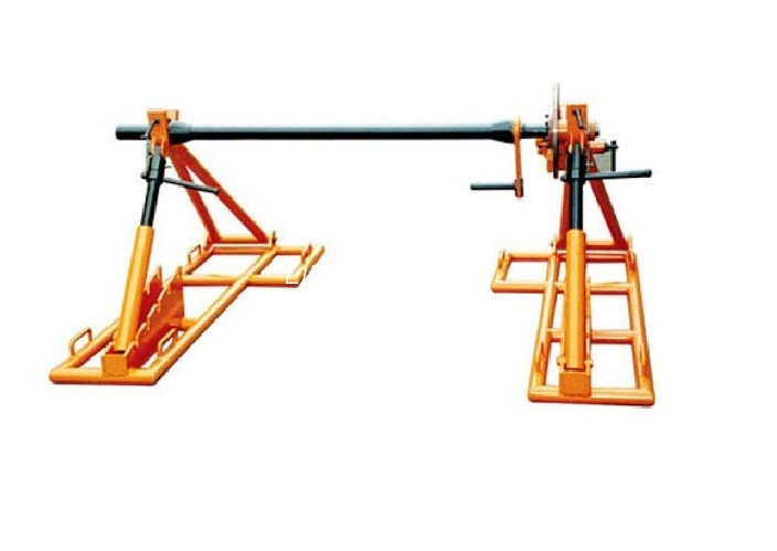 Line Stringing Cable Drum Lifting Jacks, แจ็คสายไฮดรอลิก 7T พร้อมมอเตอร์
