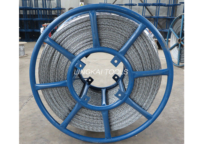 อุปกรณ์ดึงสายเคเบิลชุบสังกะสีหกเหลี่ยมลวดสลิงป้องกันการบิดด้วย 6 สี่เหลี่ยม