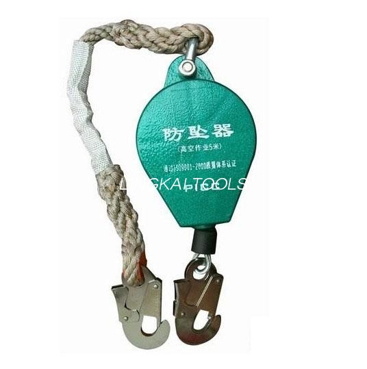 สายก่อสร้าง Fall Arrest Lanyard ความจุสูงเชือกลวด Falling Protector