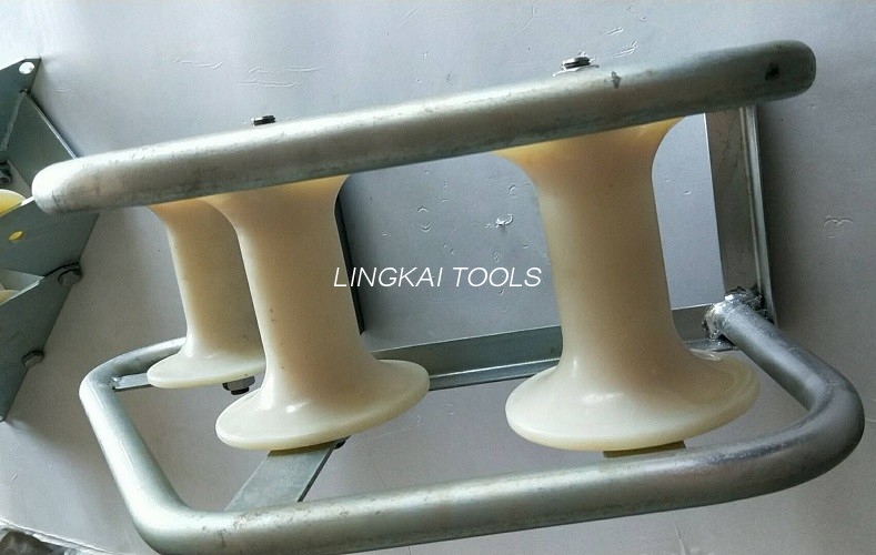 Pithead Telecom Cable Guide Roller 3 Block สำหรับวัสดุไนลอน Manhole