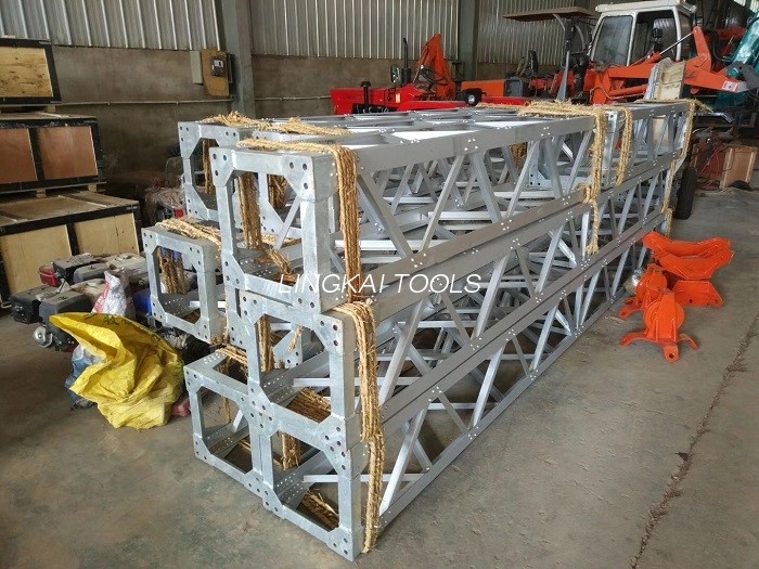 อลูมิเนียมอัลลอยด์ A รูปร่าง Lattice Gin Pole Derricks สำหรับติดตั้งเสา