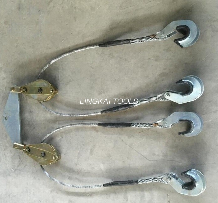 เครื่องมือร้อยสายส่งตัวยกตัวนำคู่แบบรวมโหลดพิกัดโหลด 2x12 KN