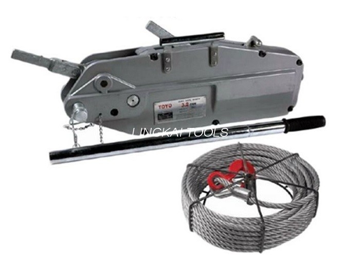 เครื่องมือดึงสายไฟฟ้า 8 / 12.5kn เครื่องกว้านเชือกลวดมือ HSS มาตรฐาน ISO