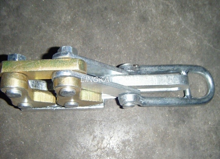 เครื่องมือจับเกลียวเหล็ก 25-50GJ SKDS / 10 KN Dual Cam Earth Steel Cable Gripper