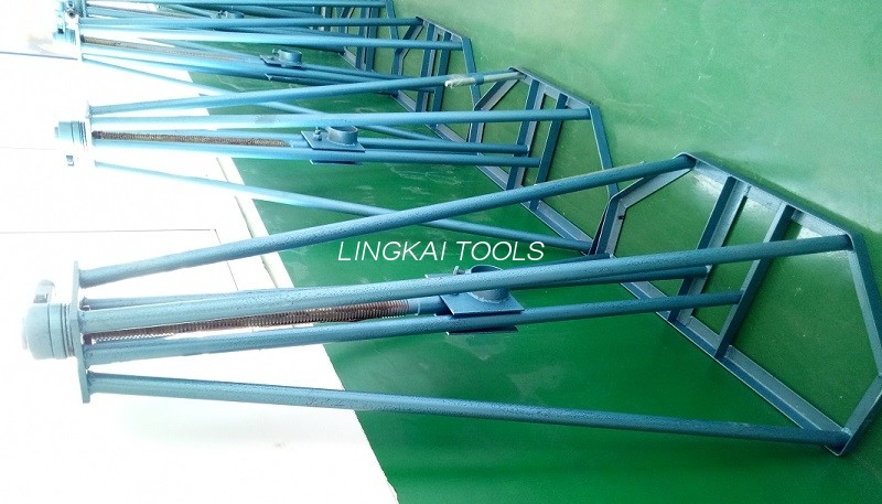 เครื่องมือดึงสายไฟฟ้า 30 KN แจ็คแบบปรับได้แบบสกรูยืนแจ็คดรัมสายเคเบิลแบบกลไก