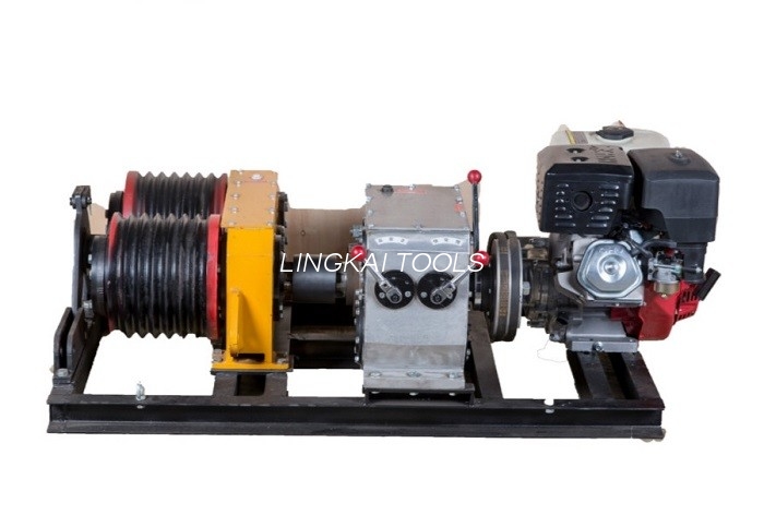 เครื่องดึงกว้านสายเคเบิลแบบ Capstan ขนาด 5 ตันพร้อมเครื่องยนต์ Honda GX390 13HP
