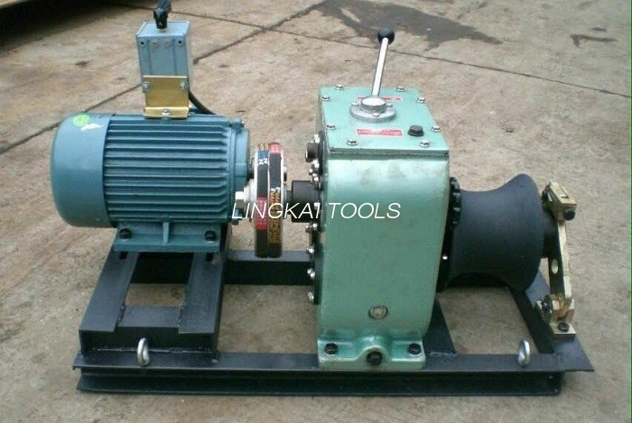 เครื่องมือก่อสร้างสายเครื่องดึงกว้านสายเคเบิลขนาด 3 ตันพร้อมมอเตอร์ไฟฟ้า 3KW