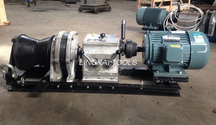 เครื่องดึงกว้านสายไฟไฟฟ้าไซต์ 220V / 380V 2.2KW สำหรับการดึงเชือกลวด