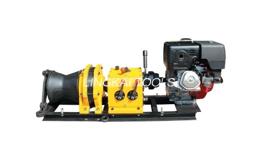 เครื่องดึงกว้านสายส่งเพลาขับที่รวดเร็วพร้อมเครื่องยนต์เบนซิน Honda GX390 13HP
