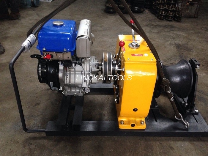 เครื่องดึงกว้านสายเคเบิลรอกสลิง / เครื่องกว้านกลองสายเคเบิล JJM 8Q การรับรองมาตรฐาน ISO