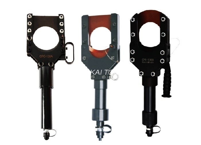 เครื่องตัดลวดไฮดรอลิกความยาวน้ำหนักเบาตัดสูงสุดสายเคเบิล Cu / Al หุ้มเกราะ 100 มม