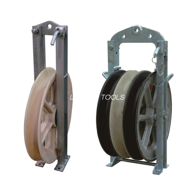 660 มม. ไนลอนขนาดใหญ่เส้นผ่านศูนย์กลางรวมตัวนำ Stringing Block Pulley