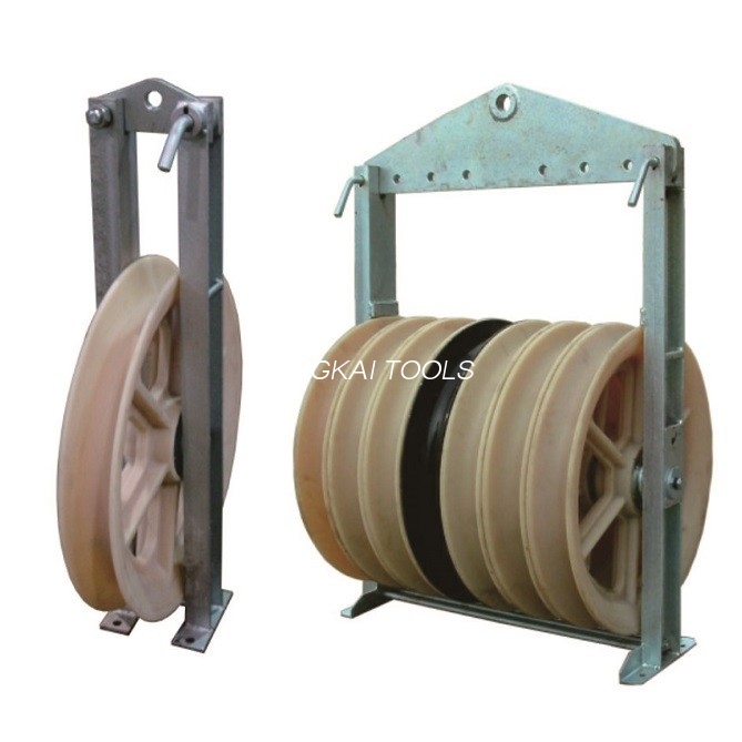 การก่อสร้าง 60KN 660mm Stringing Triple Pulley Block